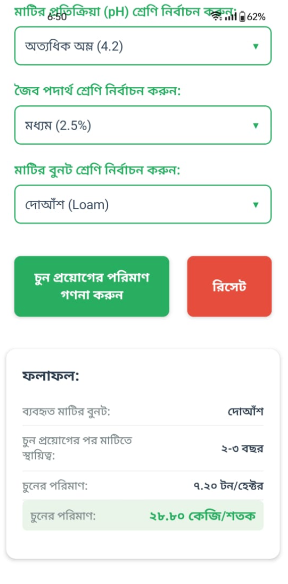 Calculator Input Screen